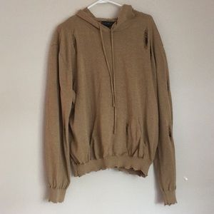 Tan Ripped Sweatshirt